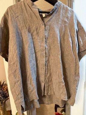 Eileen Fisher Linen Button Down